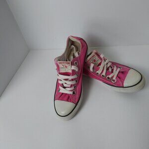 True Religion Dylan Low Sneaker Hot Pink Canvas Size 7.5